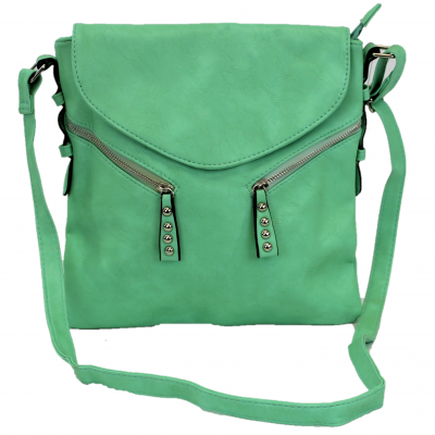 9034 - MINT PU LEATHER CROSS BODY/ SHOULDER BAG